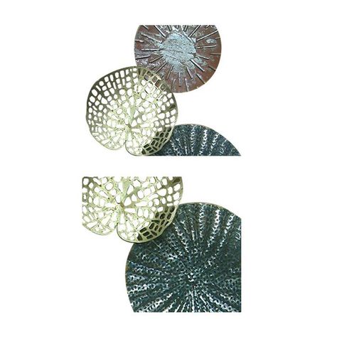 METAL WALL DECOR SOFT COLORS (31 x 3 x 90 cm)-1