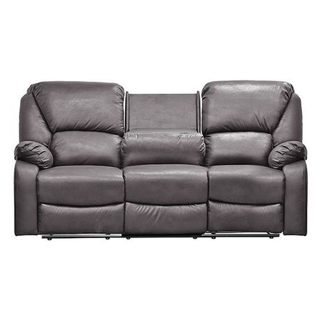 Sofá Reclinable c/Consola 3 Cuerpos Coffe Premium Rosario-0