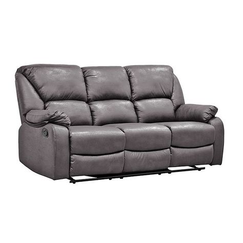 Sofá Reclinable c/Consola 3 Cuerpos Coffe Premium Rosario-2