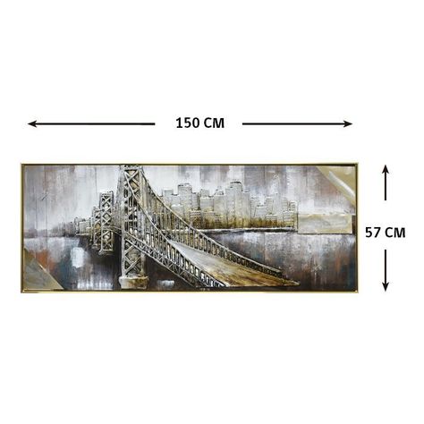 CUADRO MI PUENTE DE OTOÑO (150 x 4 x 57 cm)-1