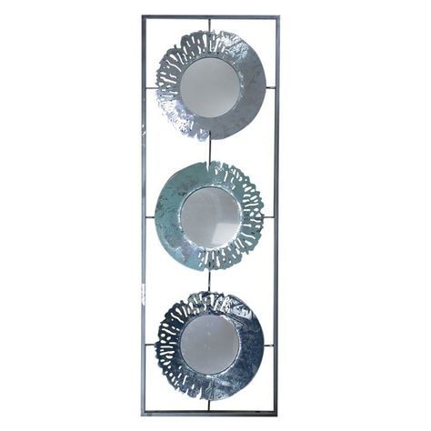 METAL WALL DECOR THREE MIRRORS ( 31 x 3 x 90 cm)-0