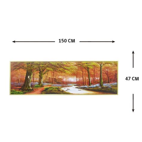 CUADRO ATARDECER EN EL BOSQUE (150 x 4 x 47 cm)-2