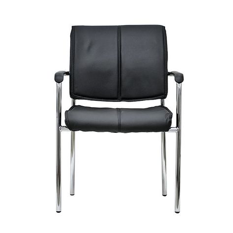 Silla De Visita Oficina Premium Black FX-1