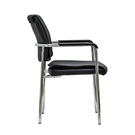 Silla De Visita Oficina Premium Black FX-2