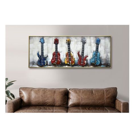 CUADRO MI COLECCIÓN DE GUITARRAS (150 x 4 x 57 cm)-2