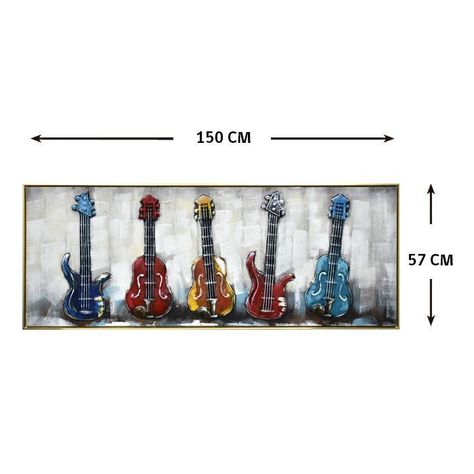 CUADRO MI COLECCIÓN DE GUITARRAS (150 x 4 x 57 cm)-1
