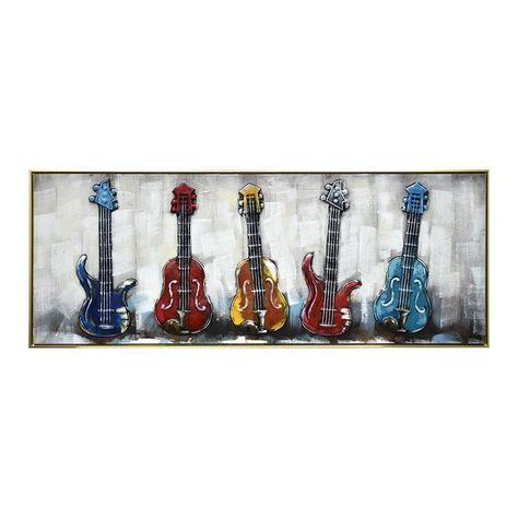 CUADRO MI COLECCIÓN DE GUITARRAS (150 x 4 x 57 cm)-0
