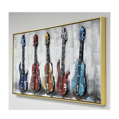 CUADRO MI COLECCIÓN DE GUITARRAS (150 x 4 x 57 cm)-3