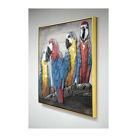 CUADRO MIS PAPAGALLOS ( 120 x 4 x 80 cm)-3