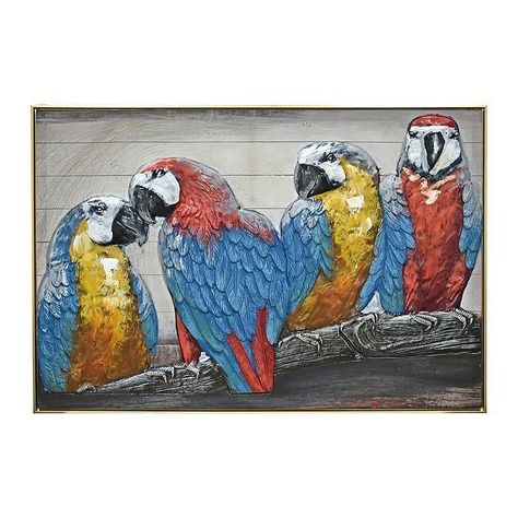 CUADRO MIS PAPAGALLOS ( 120 x 4 x 80 cm)-0