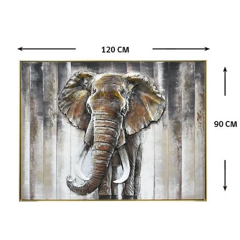 CUADRO ELEFANTE DEL SUR (120 x 4 x 90 cm)-1