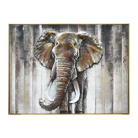 CUADRO ELEFANTE DEL SUR (120 x 4 x 90 cm)-0