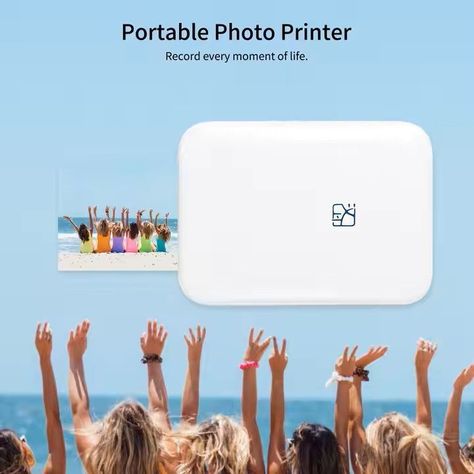 MINI IMPRESORA FOTOGRÁFICA HPRT MT53 + 20 LÁMINAS DE PAPEL PARA FOTOS-4