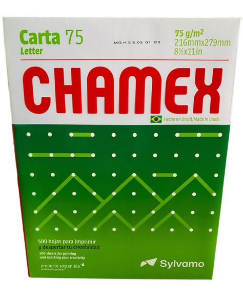 Resma Papel Tipo Carta Chamex- 500 Hojas - 75gr-0