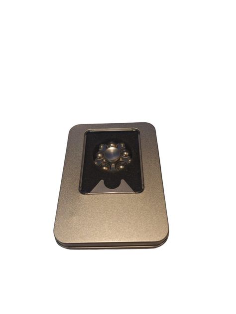 Fidget Spinner Metálico Color Aluminio con Bolas de Rodamiento-1