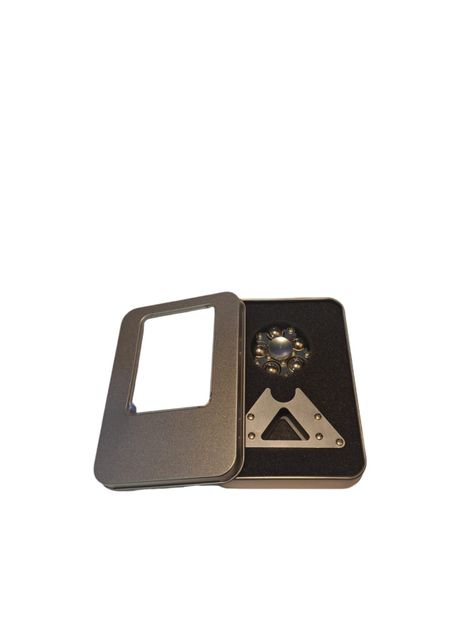 Fidget Spinner Metálico Color Aluminio con Bolas de Rodamiento-2