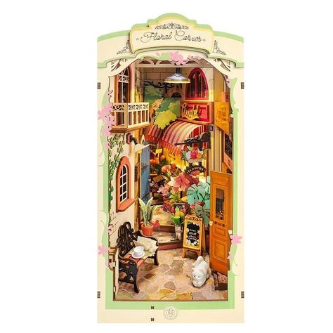 Separador de libros Rincón Floral - Floral Corner Robotime-0