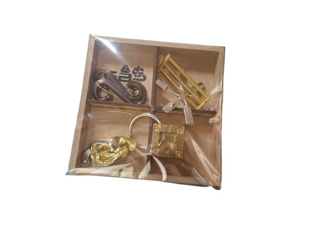 Pack de 4 Rompecabezas de Metal-0