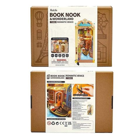 Separador de libros Venecia Romántica - Robotime-1