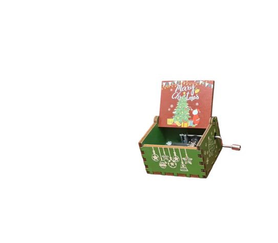 Caja Musical Navideña Merry Christmas Green-4