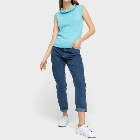 Polera Sin Mangas Cuello de Tortuga-3