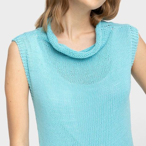 Polera Sin Mangas Cuello de Tortuga-2