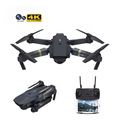Dron 2 Cámaras 4k Wifi Fotografía Aerea Plegable-0