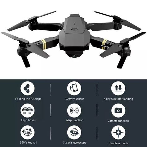 Dron 2 Cámaras 4k Wifi Fotografía Aerea Plegable-5