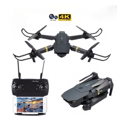 Dron 2 Cámaras 4k Wifi Fotografía Aerea Plegable-1