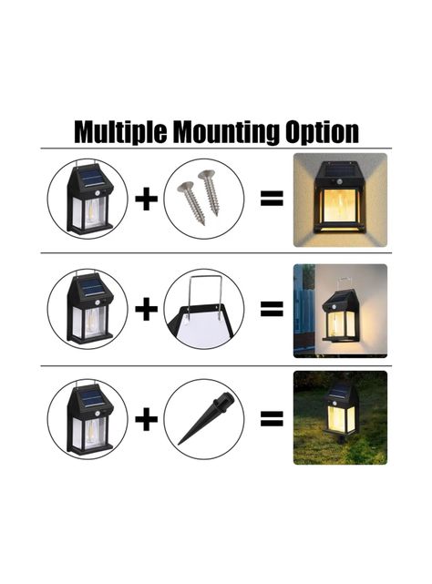 X2 Lámpara Foco Solar Doble Led Sensor De Movimiento Exterior-5