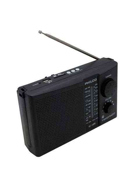 Radio Fm Recargable Multibanda Fm Am Usb Sd Philco IC-18R-2