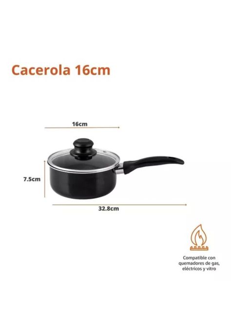Bateria Cocina 12 Piezas Begônia Teflon Antiadherente plata-6
