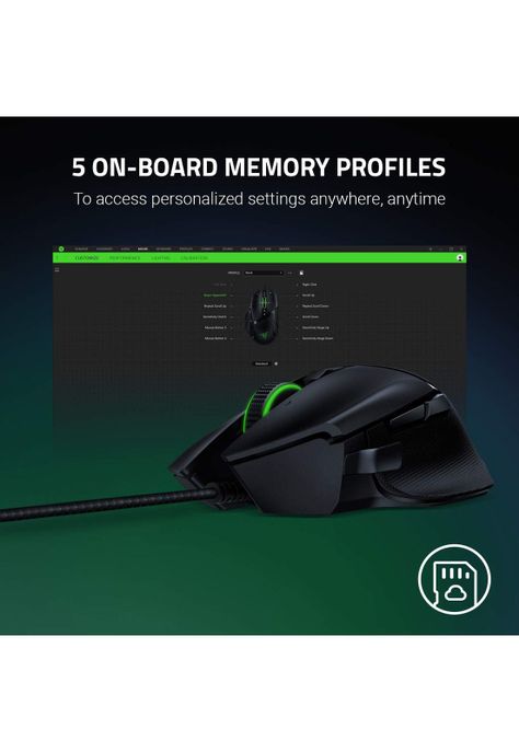 Mouse gamer Razer Basilisk v2 Chroma RGB 11 botones negro-1