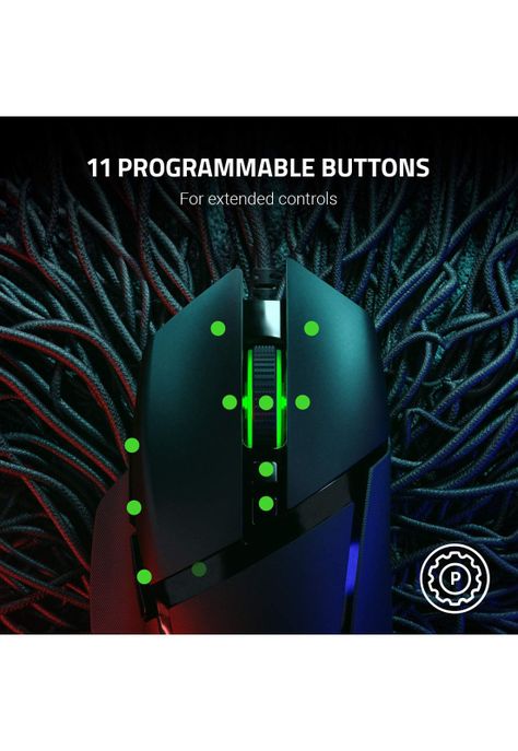 Mouse gamer Razer Basilisk v2 Chroma RGB 11 botones negro-2