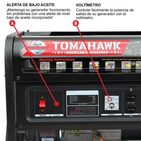 Generador 3.5Kva Tomahawk Power TG3500 PARTIDA MANUAL-1