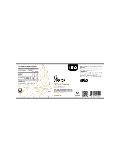 Té verde 60 softgel RYD-1