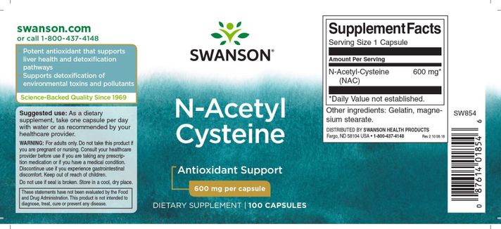 N-acetil cisteína Nac 100 CAPS-1