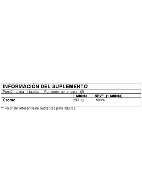 Picolinato De Cromo 60 Tabletas Biotech USA-1