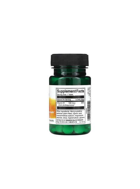 Vitamina K1 100 tabletas 100mcg Swanson-2