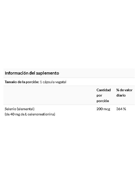 Selenio 200 mcg 90 cápsulas NOW-1