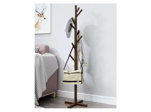 Perchero Colgador De Pie De Madera Nuevo 158x38 Cm-1