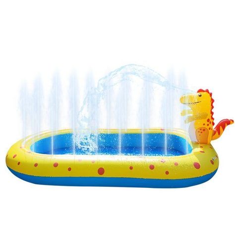Piscina Inflable 170x110x45cm Dino Lanza Chorro Agua-0