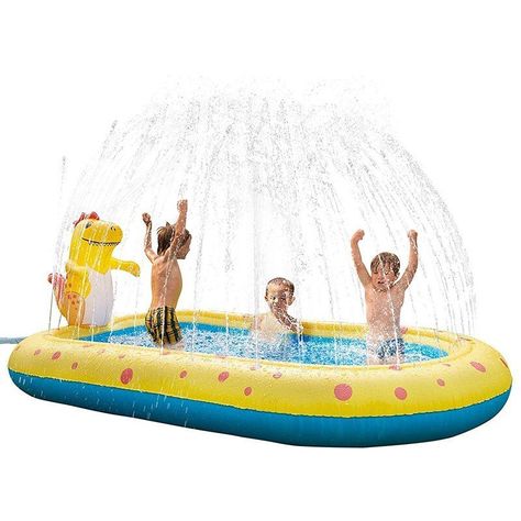 Piscina Inflable 170x110x45cm Dino Lanza Chorro Agua-1