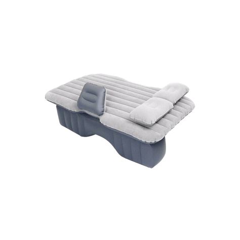 Colchón Inflable Con Compresor 12v Y 2 Almohadas Para Auto-0