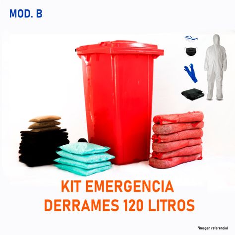RECARGA KIT EMERGENCIA DERRAME 120B LITROS-0