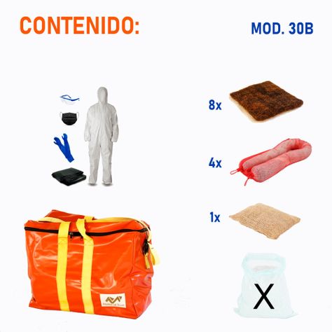 KIT EMERGENCIA DERRAME 30B LITROS-1