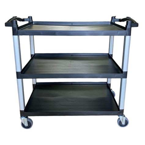 Carro Servicio Grande  100x50x92 Negro-2