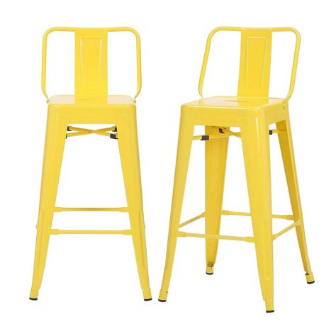 Pack 2 Unidades Silla Alta Tolix Amarillo-1
