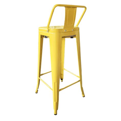 Pack 2 Unidades Silla Alta Tolix Amarillo-4