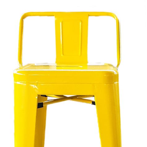 Pack 2 Unidades Silla Alta Tolix Amarillo-5